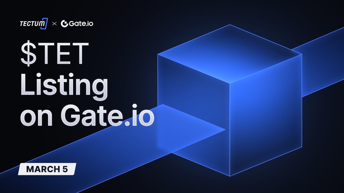 tectumsocial's tweet photo. New CEX listing!

Big News

🔹@gate_io will list $TET on Tuesday the 5th of March

🔹This will strengthen Tectums Softnote expansion into the Asian markets!

Read more here: https://t.co/c6FArCTX3p https://t.co/tXRKb0E5wQ