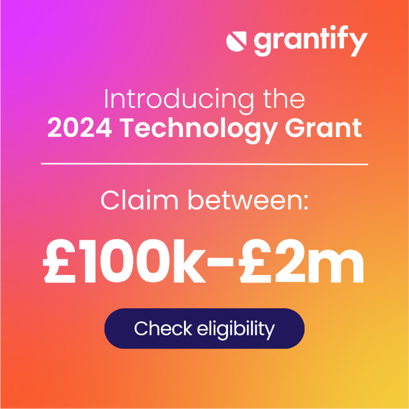 Grantify_UK's tweet photo. 🚀 Introducing the 2024 Technology Grant! 🚀

Unlock funding for your tech projects and claim between £100k-£2m! 💡

Are you eligible? Click the link to check now! 🌟

#Grantify #TechFunding #Innovation #Grants2024