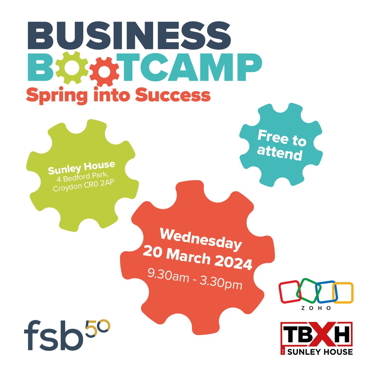 🌱🚀 Only Two Weeks to go! 🚀🌱 Don’t miss your chance to ignite your business potential at our FSB Business Bootcamp: Spring into Success! Our Bootcamp is coming to Croydon on 20th March! Spaces are limited, Book now 🔗 go.fsb.org.uk/3HvDomi