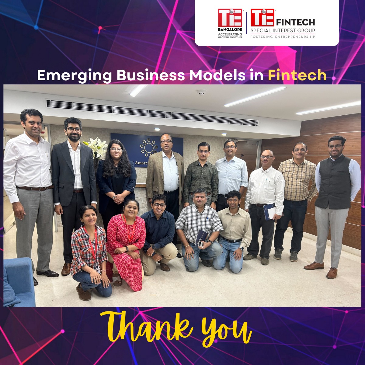 TiEBangalore's tweet image. Thank you all for joining our FinTech event with Hemant Krishna, Partner at Shardul Amarchand Mangaldas &amp;amp; Co (SAM)! 🚀 His insights on FinTech&apos;s impact and innovative models were invaluable. Stay tuned for more! 🌐 #FinTechInsights #EventSuccess