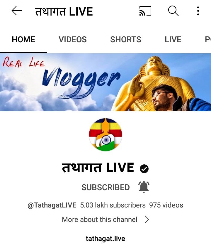 Many congratulations to the founder of @TathagatLive, @AnjulBamhrolia brother for completing 500K+ family on @YouTube! 💐♥️ Many more to come 💪🏾🔥 Keep inspiring and enlightening us with your videos, knowledge and experience.

Jai Bhim! 💙