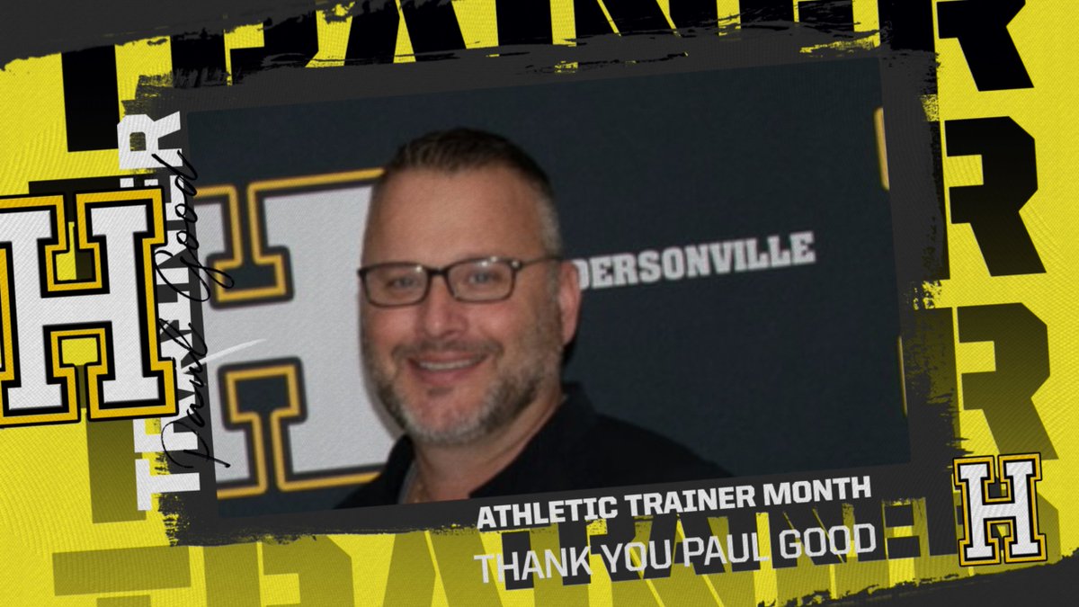 March is 'Athletic Trainer Month' and HHS has the best!  We would like to thank Paul for all he does for our athletes, our school, and our community.  THANK YOU PAUL GOOD! #commandopride #gocommandos