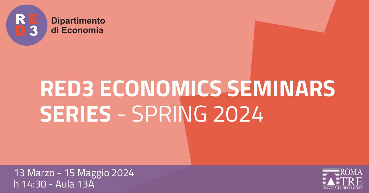 📢 We are very happy to announce that the next series of the RED3 Economics Seminars is now ready to start!