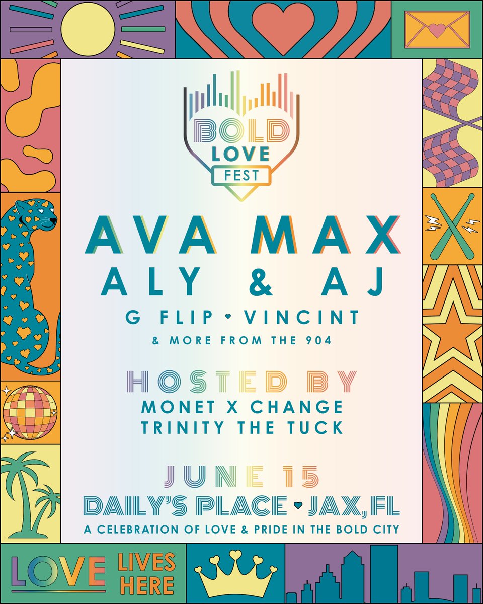 Love lives here on June 15th! 🏳️‍🌈🫶 Tickets go on sale next Friday, March 8th at 10AM. For more info, visit boldlovefest.com!