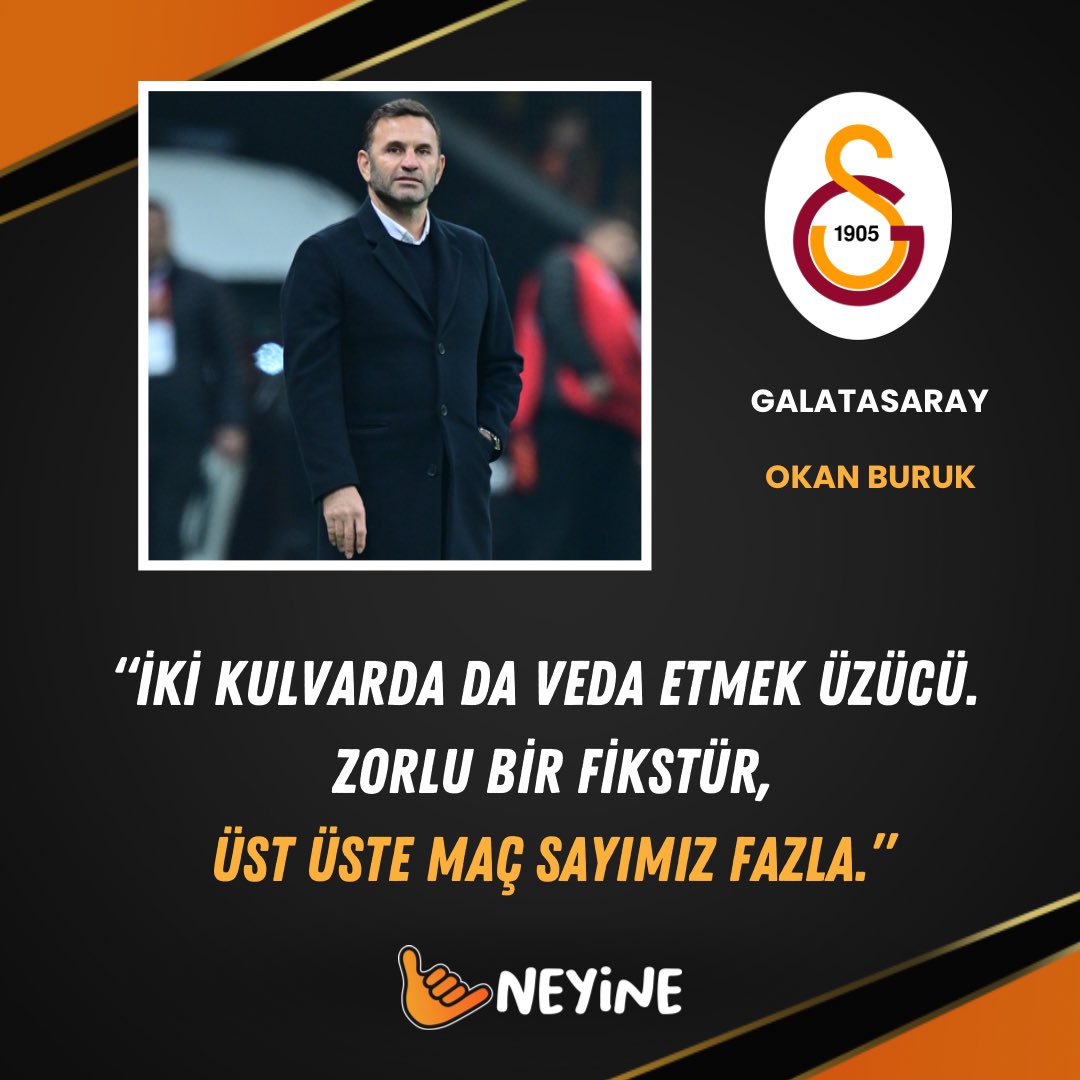 🎙 Önemli iki kulvara da vedan Galatasaray teknik direktörü Okan Buruk, açıklamalarda bulundu !
