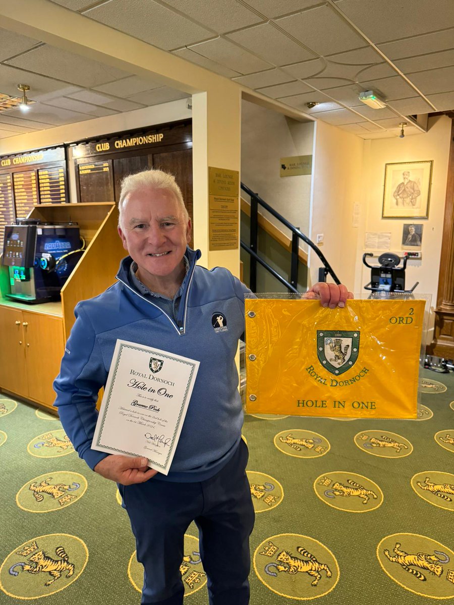 🎯 HOLE IN ONE ALERT

Congratulations to Graham Pook, Royal Dornoch member and Managing Director at Executive Golf &amp; Leisure, who aced the 2nd hole of the Championship Course today.

#royaldornochlinks 👏👏