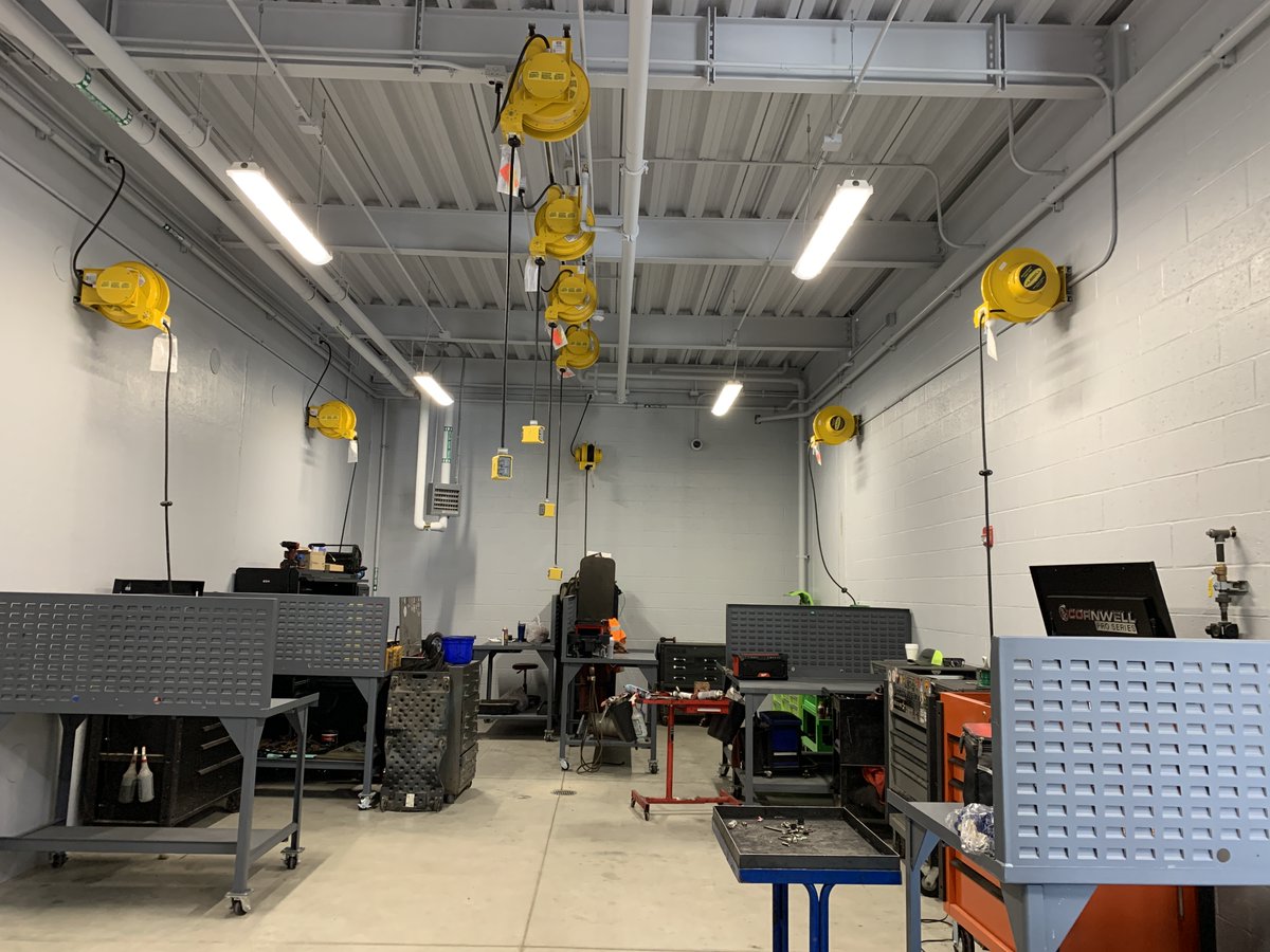 We are pleased to share more of the progress being made with our maintenance staff moving into the 1st floor of our new building! It's still a work in progress, but they are about 90% moved in. Buses are now being worked on in the new space! #MovingForward #PardonOurMess