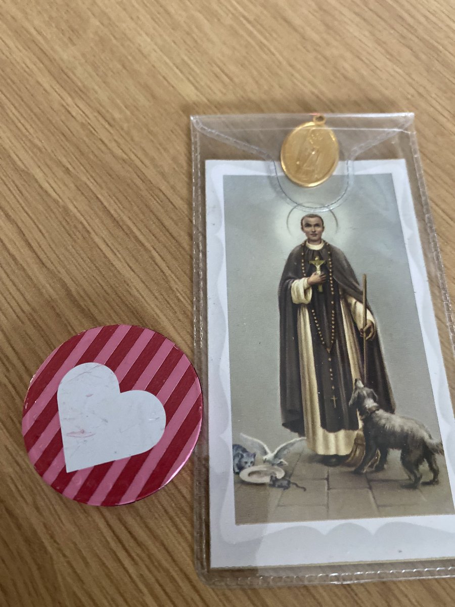 When two little visitors stop by your office with a yummy chocolate and a little prayer to St Martin De Porres 🙏🏼 ❤️🥰 Thank you P3 and Ms K! ⭐️