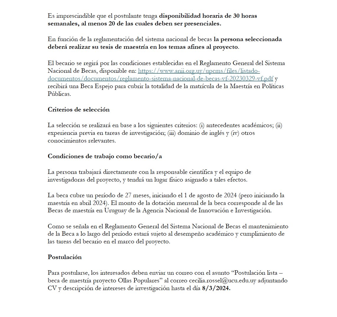 Ciencias Sociales - UCU (@csociales_ucu) on Twitter photo ¿Estás interesado en cursar la Maestría en Políticas Públicas o la Maestría en Administración Pública en la
<a href="/UCUoficial/">Universidad Católica</a>? ¡Atención a esta convocatoria cuyo plazo de postulación se ha extendido hasta el 8 de marzo! ¿Estás interesado en cursar la Maestría en Políticas Públicas o la Maestría en Administración Pública en la
<a href="/UCUoficial/">Universidad Católica</a>? ¡Atención a esta convocatoria cuyo plazo de postulación se ha extendido hasta el 8 de marzo!