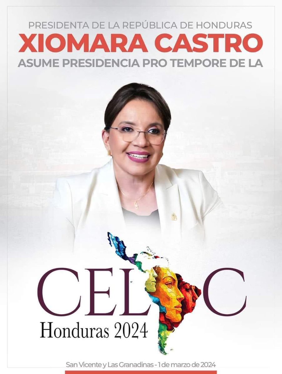 Como SE del @ForodeSaoPaulo saludamos la asunción como Presidenta Pro Tempore de la @PPT_CELAC @XiomaraCastroZ ! Le deseamos muchos éxitos en labor por la integración latino americana y caribeña , siguiendo la proclama de América Latina y Caribe como Zona de Paz #CELAC2024