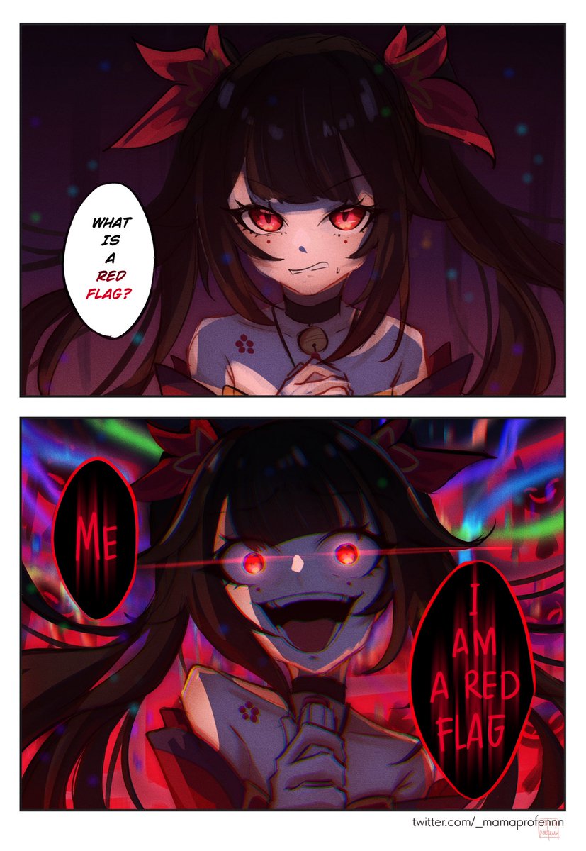 she’s toxic 🚩
she’s racist🚩
but most importantly— 🚩🚩🚩

#HonkaiStarRail #Sparkle