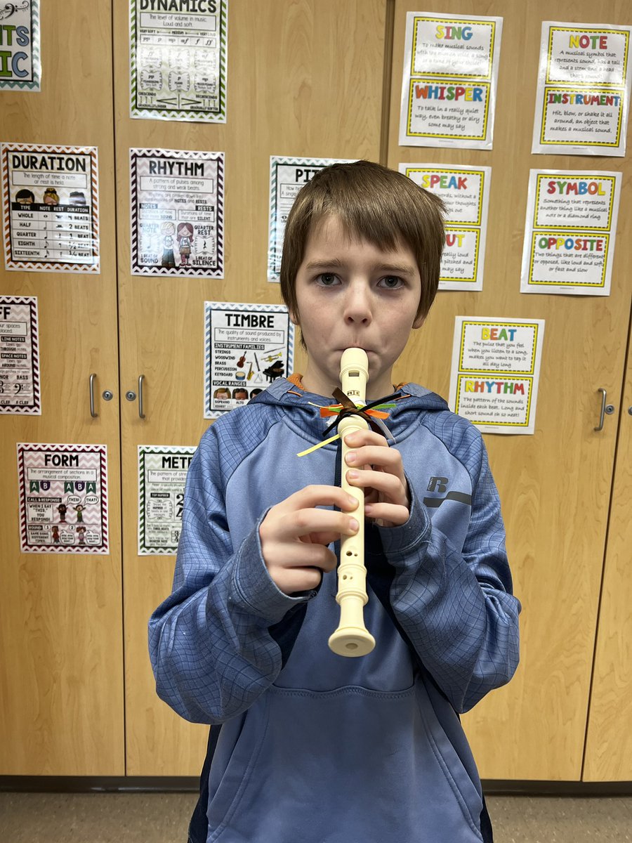 Congratulations Christopher for being the first 5th grader to get the black belt in Recorder Karate this year! He made videos on Flipgrid in addition to playing in class to get ahead.