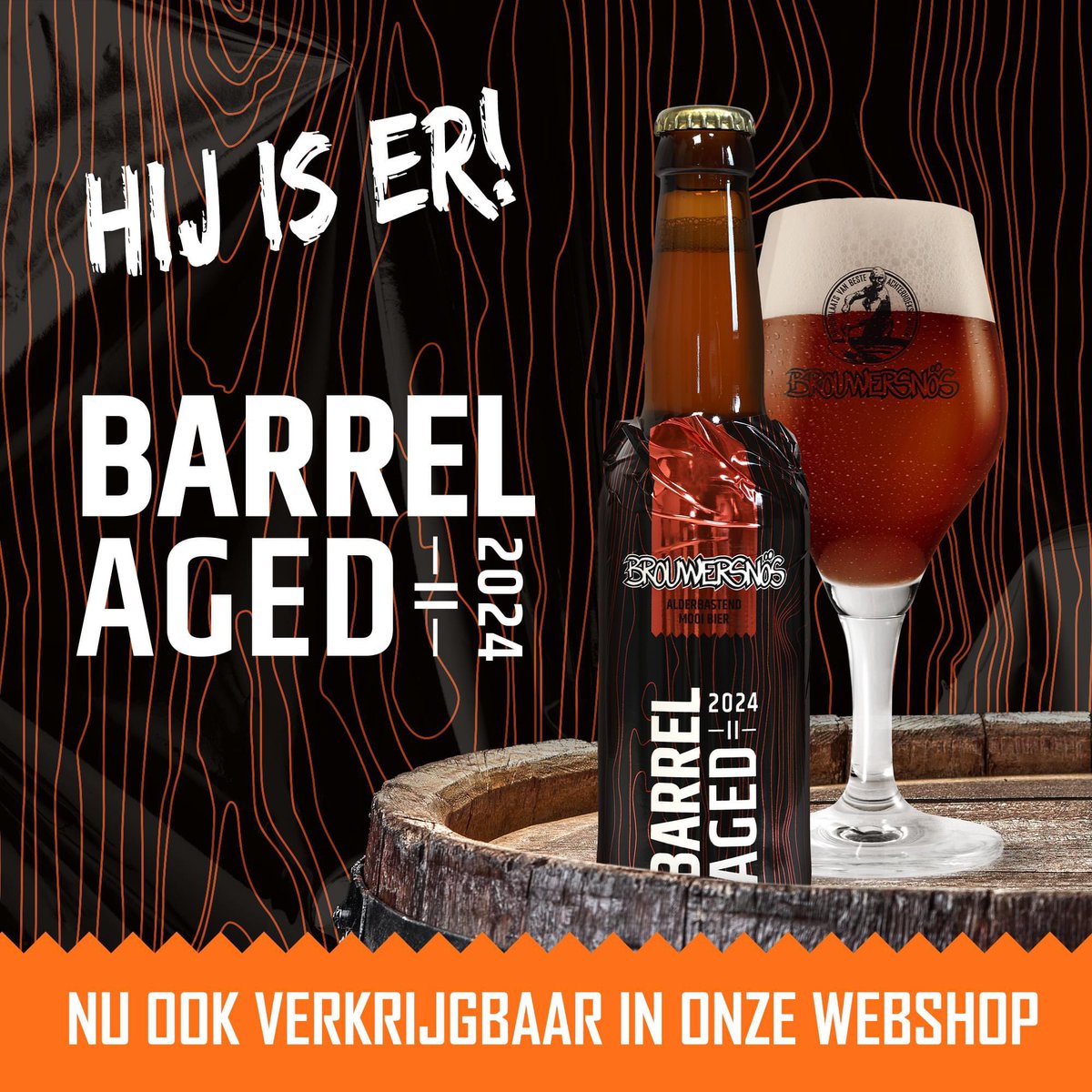 Introductie Brouwersnös Barrel Aged nr. 2!! 🥳😇 
Op witte wijnvaten gelagerd bier. Met een Hanzebock als basis, donkergoud van kleur, vol van smaak. 
Nu verkrijgbaar bij de betere slijterij, supermarkt én in onze webshop! Topper hoor!! 
brouwersnos.nl/webshop
#brouwersnos
