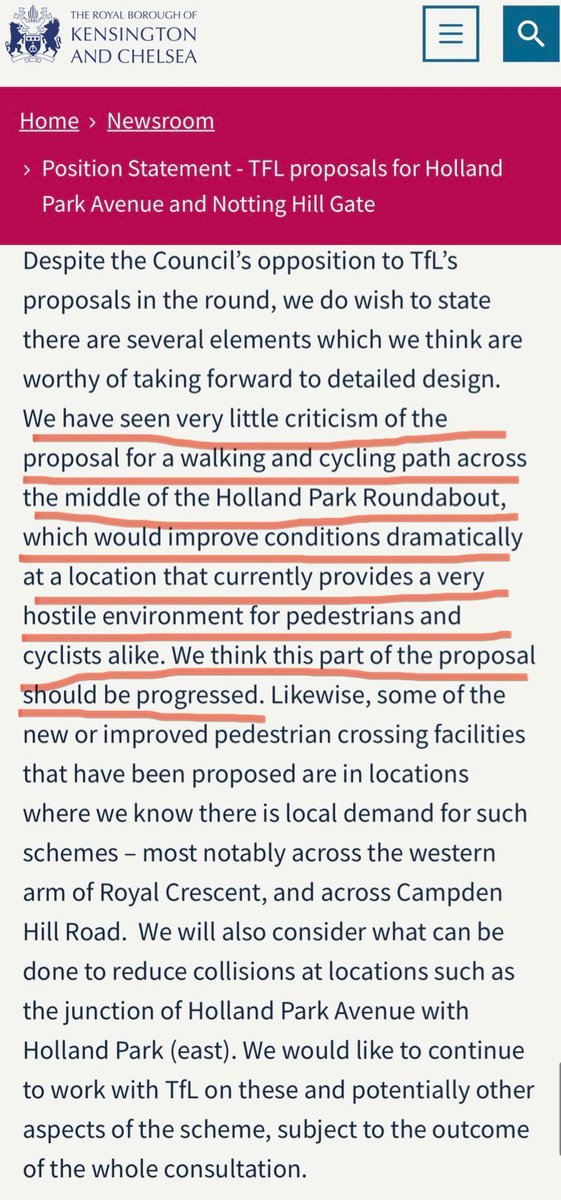 betterstreetskc's tweet photo. Even by @FelicityBuchan standards this beggars belief. An advantage in life of telling the truth is that being consistent is so much easier.  Here’s @rbkc in 2019 supporting the proposal to make Holland Park roundabout safe. Now opposing it is her biggest ever campaign 🤦🏻‍♀️🤷🏽‍♂️🤦🏻‍♂️🤷🏻‍♀️ https://t.co/gEcwQrow4K
