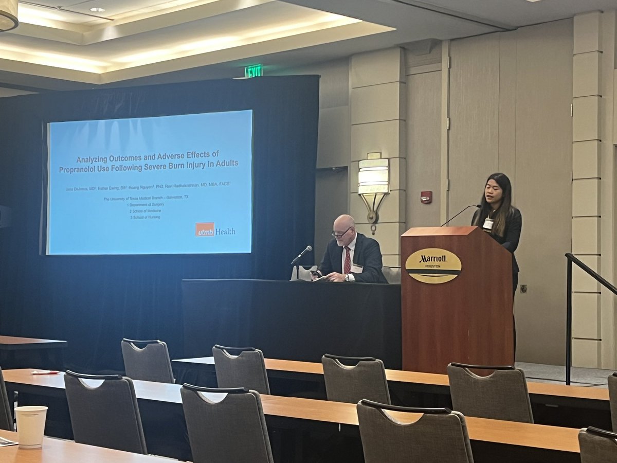 Ravi Radhakrishnan (@drravimd) on Twitter photo Great presentation by @janad_md at the South Texas ACS meeting this morning on burn care and propranolol. <a href="/UTMBSurgery/">UTMBSurgery</a> <a href="/PediSurgeryUTMB/">UTMB Pediatric Surgery</a> Great presentation by @janad_md at the South Texas ACS meeting this morning on burn care and propranolol. <a href="/UTMBSurgery/">UTMBSurgery</a> <a href="/PediSurgeryUTMB/">UTMB Pediatric Surgery</a>