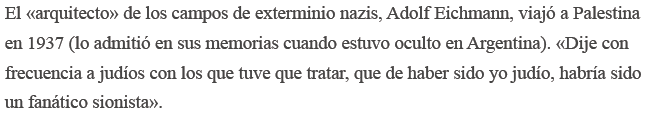EugeniaBABJ's tweet photo. @CapitanKaplan Falaz palabrería.
Es como si el arquitecto de los campos de exterminio, vuestro amigo Adolph Eichmann, dijera que diseñó los campos para que los judíos no se sintieran solos.
Solo que él no dijo nunca tal cosa.
Tú le superas como cínico y como mentiroso. https://t.co/A23wq9paEv
