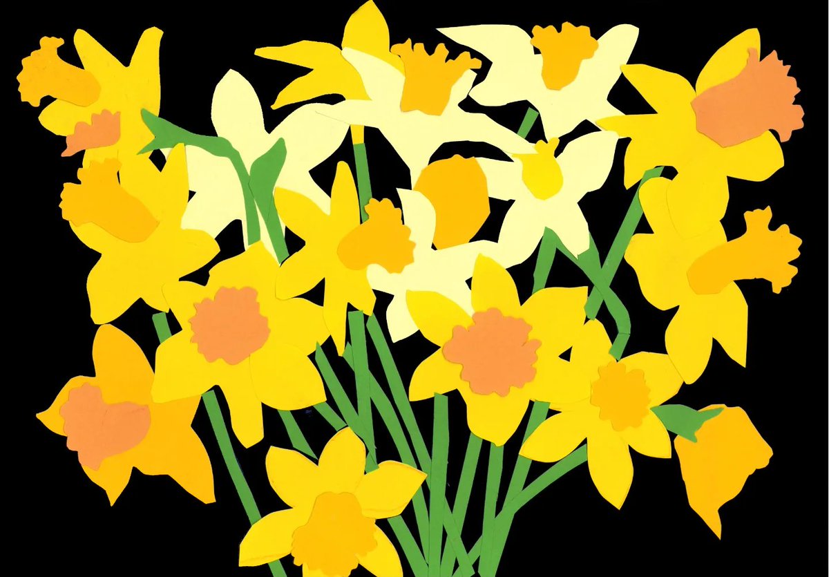 「yellow daffodil, my favorite flower in s」|drawing ruiのイラスト