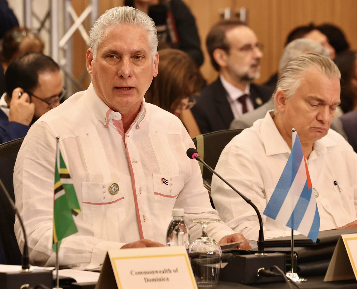🗣️| “Es muy joven nuestra Proclama, pero es, sin dudas, un hito histórico en la igualmente joven historia de la #CELAC”, dijo el presidente <a href="/DiazCanelB/">Miguel Díaz-Canel Bermúdez</a> en inauguración de la VIII Cumbre, donde se recordaron 10 años de la Proclama de América Latina y el Caribe como Zona de Paz.
