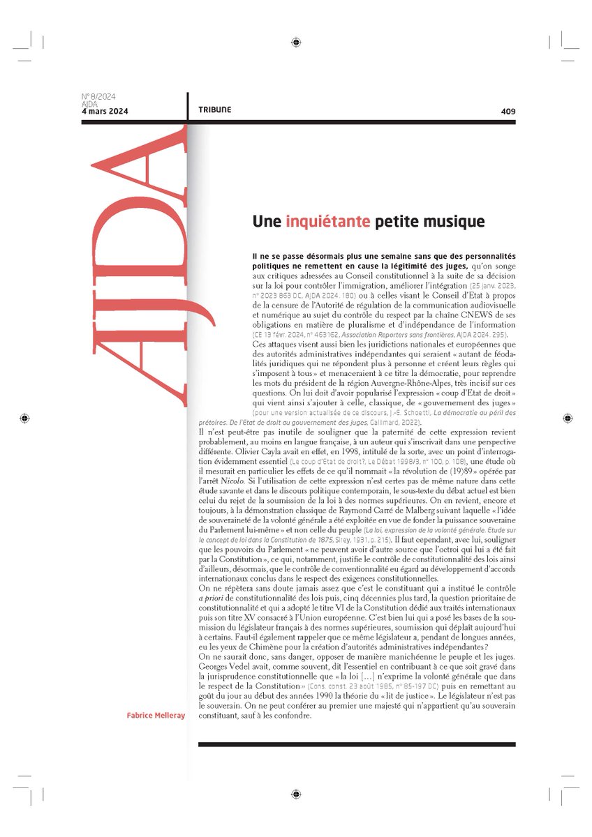 En exlcu, la Tribune de Fabrice Melleray