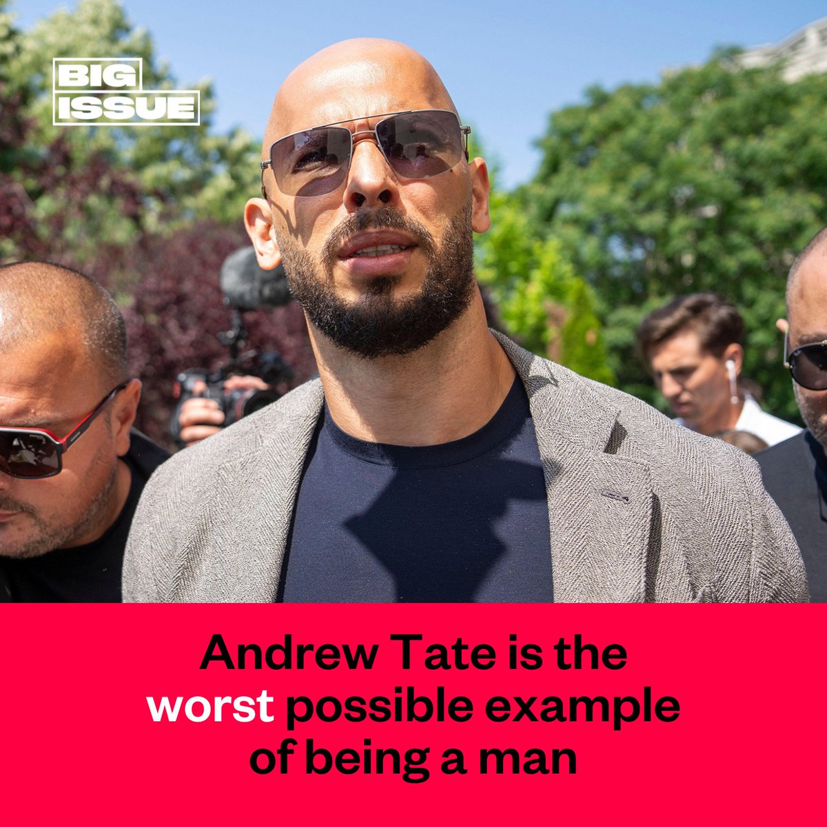 Young men are being raised on a toxic online diet of Andrew Tate & his ilk, and it's doing them serious harm, writes @DelaneyMan. ✍️ “Tate is, of course, the symptom & not the cause of this lonely and pitiful brand of modern masculinity.” Read more. 👇 bigissue.com/opinion/andrew…