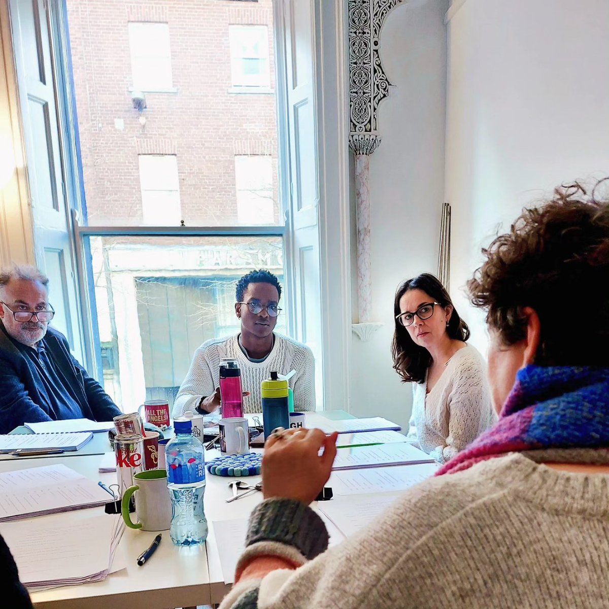 RoughMagicIRL's tweet image. 👀 Something exciting is afoot in the Rough Magic factory. It&apos;s great to be in the workshop room developing a brand new script.
Keep an eye on our website for details of new play commissions 👀 
#newwriting #scriptdevelopment #artistdevelopment #irishnewwriting #roughmagic #magic