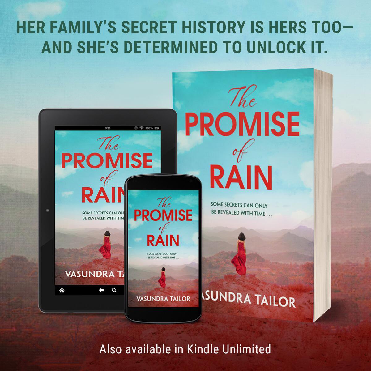 Thank you <a href="/AmazonPub/">Amazon Publishing</a> for this beautiful artwork with the lady standing on the precipice of her destiny. ☺️

My new novel “The Promise of Rain” will be released on 1 April 24. 📚

It’s also available this month on Amazon First Reads: amazon.co.uk/dp/B0CB1XG717
#PromiseOfRain
