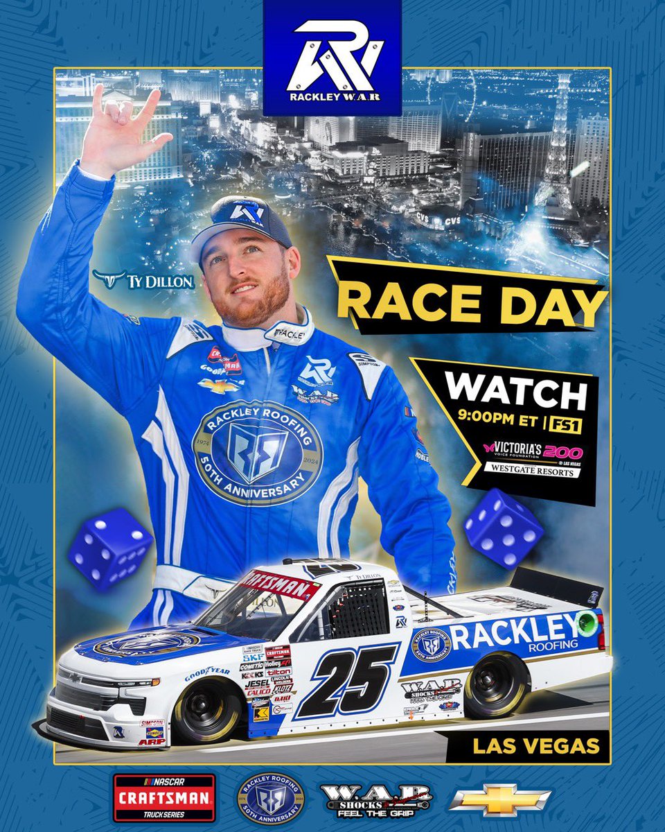 It’s RACE DAY at @LVMotorSpeedway! Preview: rackleywar.com/ty-dillon-vict…