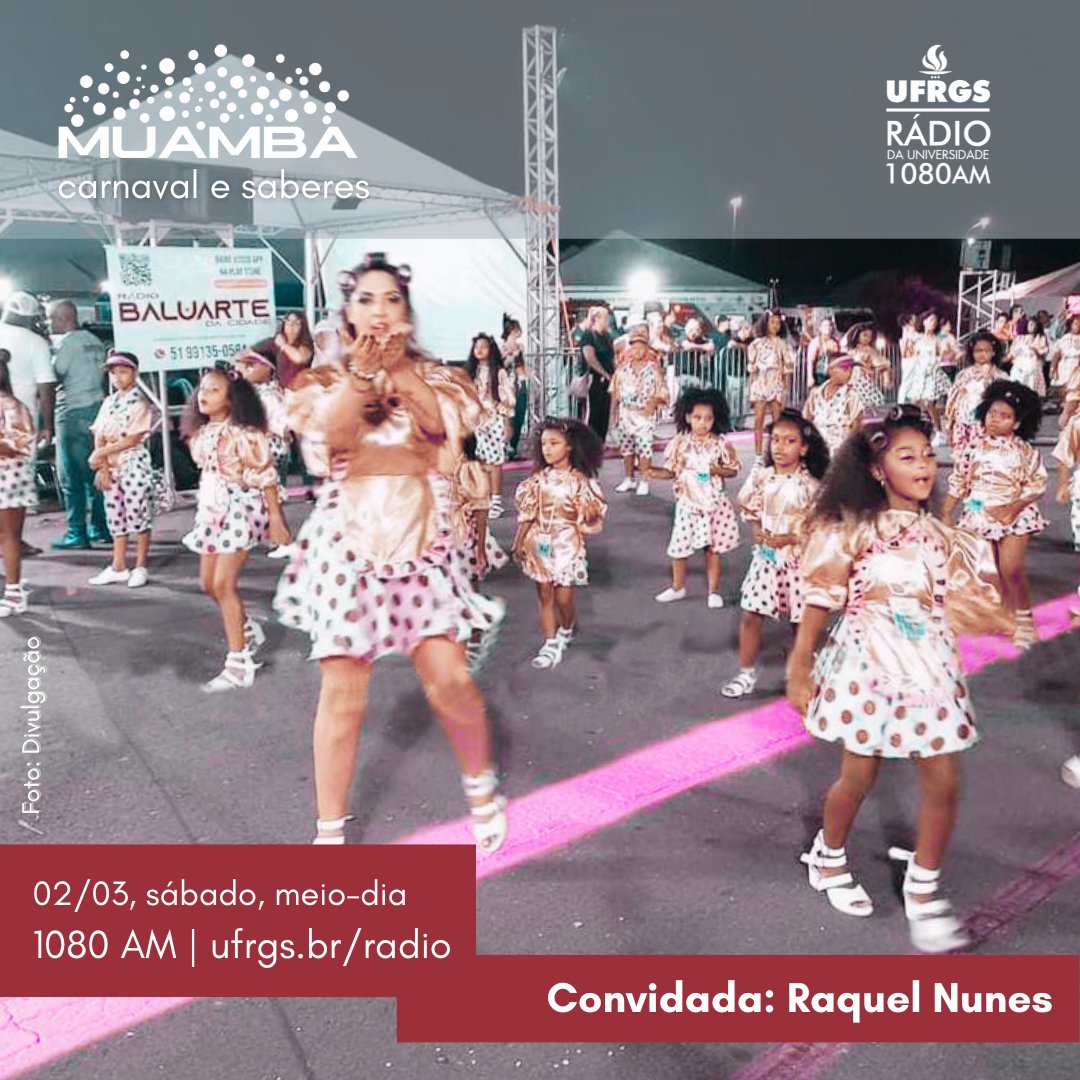 No programa de amanhã, Raquel Nunes conta um pouco sobre a experiência de coordenar dezenas de crianças ao longo das duas noites de desfiles de carnaval no Complexo Cultural do Porto Seco. O projeto Mini-Divas desfilou com sete escolas de samba da capital.