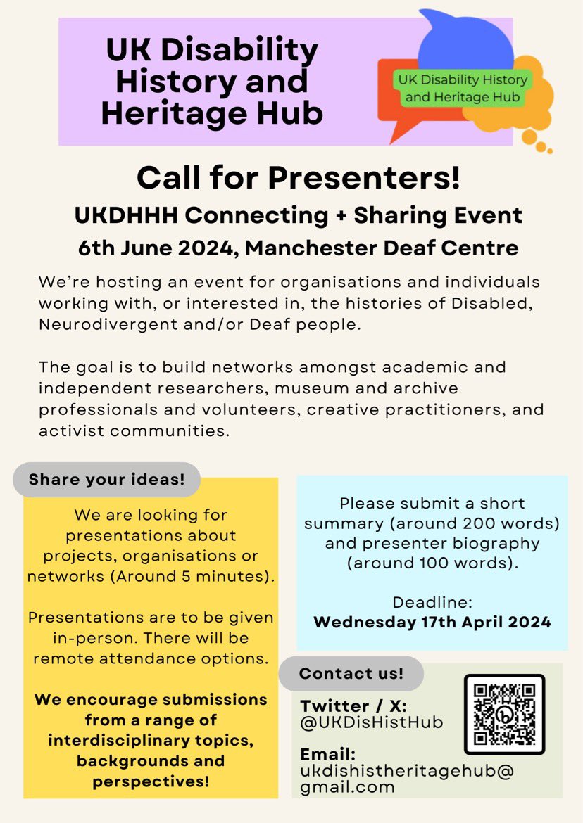 UK Disability History and Heritage Hub tweet media