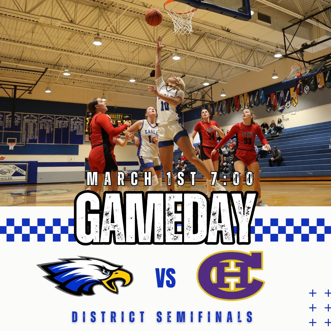 🚨GAMEDAY🚨 Grain Valley (18-6) vs Hickman (19-8) ⏰ 7:00 PM 📍 Blue Springs South HS 🏆 Class 6 District 7 Semifinals @girls_gvhoops @MSMK_Riley @metrosports_mk