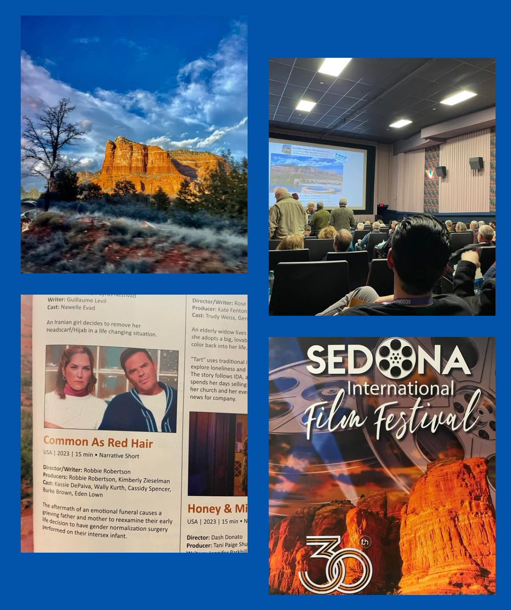 Red Hair at Red Rocks! So happy to screen Common as Red Hair at the Sedona International Film Festival to a packed audience! So amazed at the quality of the films and the beauty of this magical place!!