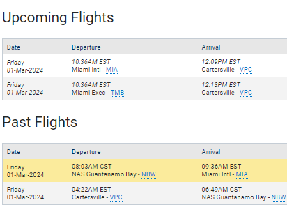 DiTaylo95138608's tweet photo. US MIL Phoenix Air 296: GRB296 / PH296 another Gitmo plane - Courtesy of CAD jockey in Flights & Callsigns in Telegram. Flying back to Cartersville later today. ๐ https://t.co/xg0Q6aRBbj