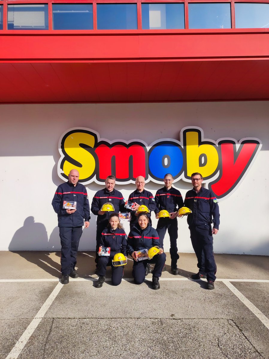 [Partenariat] Dans le cadre des portes ouvertes de la caserne des sapeurs-pompiers de Saint-Claude, programmées le samedi 25 mai. 🚒 L’entreprise Smoby a fait un don exceptionnel. Nous les en remercions activement. 🗓️ Save the date, samedi 25 mai 2024 au CIS de Saint-Claude.