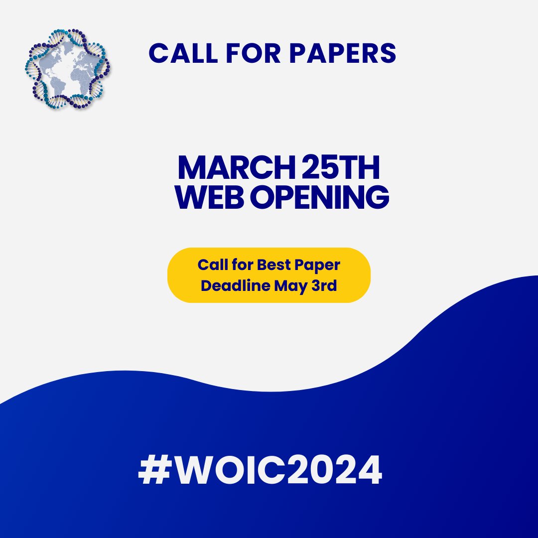 Beware!! The call for Best Papers for our #WorldOpenInnovationConference opens on March 25th! You'll have until May 3rd to present your paper! Get ready to be part of our #WOIC2024 hosted by @BerkeleyHaas and share knowledge, ideas and connections.