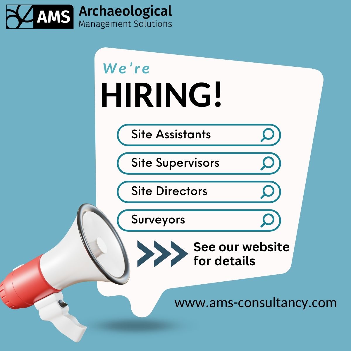 👉 Please see the AMS website for job description details and how to apply: bit.ly/WorkWithAMS #HiringAlert #Irishjobs #archaeologists