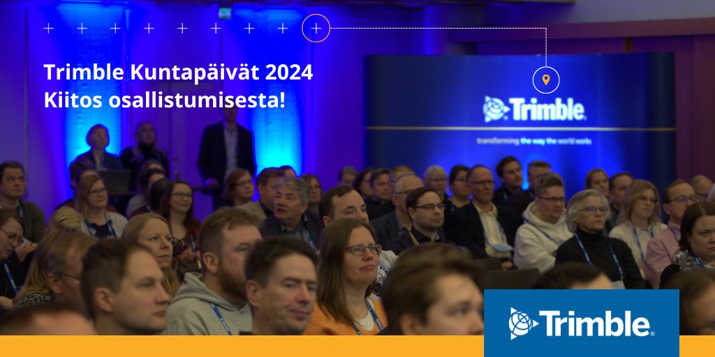 Trimble hybridi-Kuntapäivät on saatu onnistuneesti pakettiin! Haluamme lämpimästi kiittää kaikkia esiintyjiä ja osallistujia mukanaolosta. Tästä voit vielä palata Trimble Kuntapäivien tunnelmiin! upa.trimble.com/fi-fi/trimble-… #TKP24 #kuntapaivat #trimblelocus #trimble #asiointifi