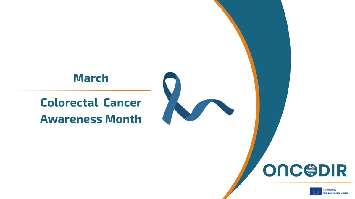 March is #ColorectalCancerAwarenessMonth Let`s raise awareness and increase knowledge on prevention, early detection and support those affected by #CRC
🎗️oncodir.eu
#colorectalawareness #crcawareness #oncology #cancerprevention #colorectalcancerprevention #blueribbon