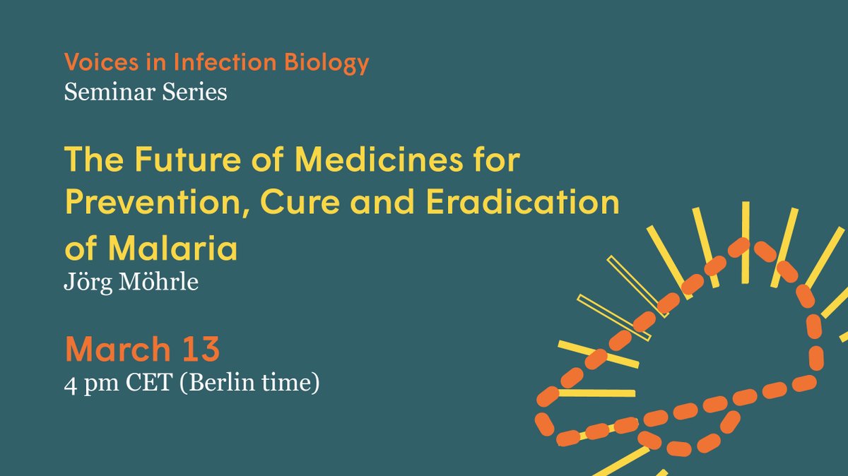 📢 Voices in Infection Biology Join us for a talk by Jörg Möhrle @MedsforMalaria: 'The Future of Medicines for Prevention, Cure and Eradication of Malaria'. 🗓️ Wednesday, March 13 🕓 4 pm CET (Berlin time) Registration and abstract: mpiib-berlin.mpg.de/events/36831/2…