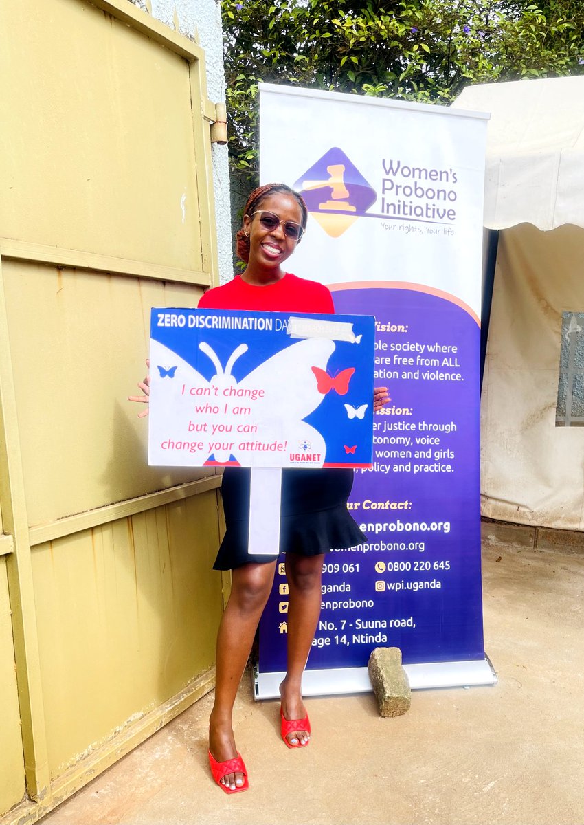 WomenProbono's tweet photo. Today we joined our friends @Uganetlaw to commemorate #ZeroDiscriminationDay. Our goal is to fight discrimination against women and girls and priotize inclusion.
#ZeroDiscrimination
#protecteveryone https://t.co/MFaCA13TDi