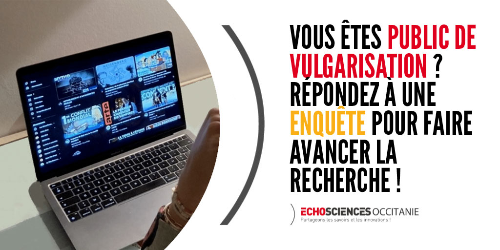Vous regardez, écoutez, lisez de la vulgarisation scientifique, quels que soient les formats et les sujets ?

✒️ Faites avancer la recherche en sociologie et prenez le temps de répondre à cette enquête en ligne : echosciences-sud.fr/annonces/enque…

On compte sur vous 💪