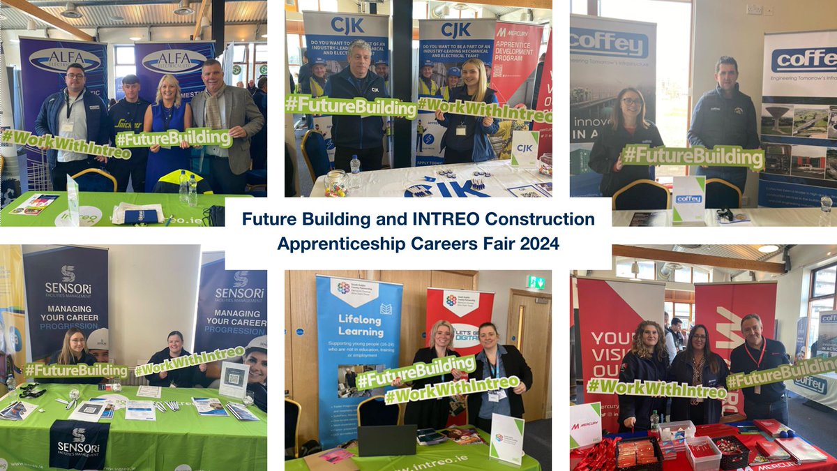 Great turn out at the Future Building and INTREO Construction Apprenticeship Careers Fair 2024 in Tallaght Stadium
@alfaelec_no1 @CJKEngineering @CoffeyGroup @sensorifm @SDC_Partnership #MercuryEngineering
#FutureBuilding #WorkwithINTREO #GenerationApprenticeship #Recruitment