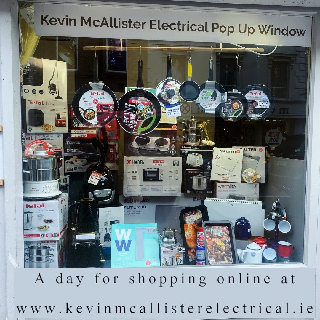 ☔️ Now that’s a day for some online shopping! Visit us at kevinmcallisterelectrical.ie to shop with us ! Or call us on 041-9838505…. We offer a click and collect or delivery service !

#mcallisterelectrical #louthchat