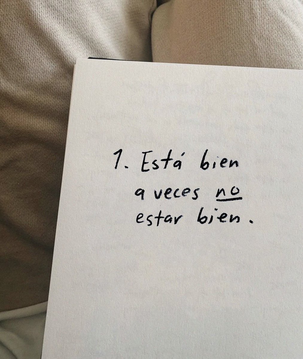 está bien a veces no estar bien