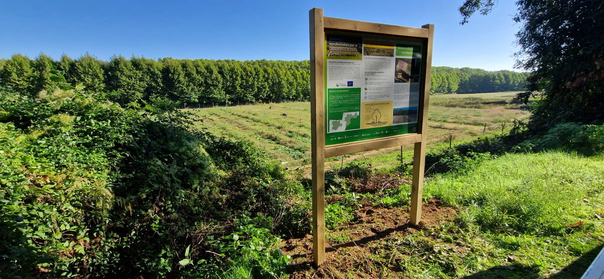 agroforadapt's tweet photo. [FIL]✅ S’instal·len #panells informatius a parcel·les demostratives del projecte LIFE #AgroForAdapt❗

👏S’han instal·lat 2️⃣3️⃣ panells informatius repartits entre les 3 àrees de treball del projecte LIFE AgroForAdapt! https://t.co/rX3AqtMjrC
