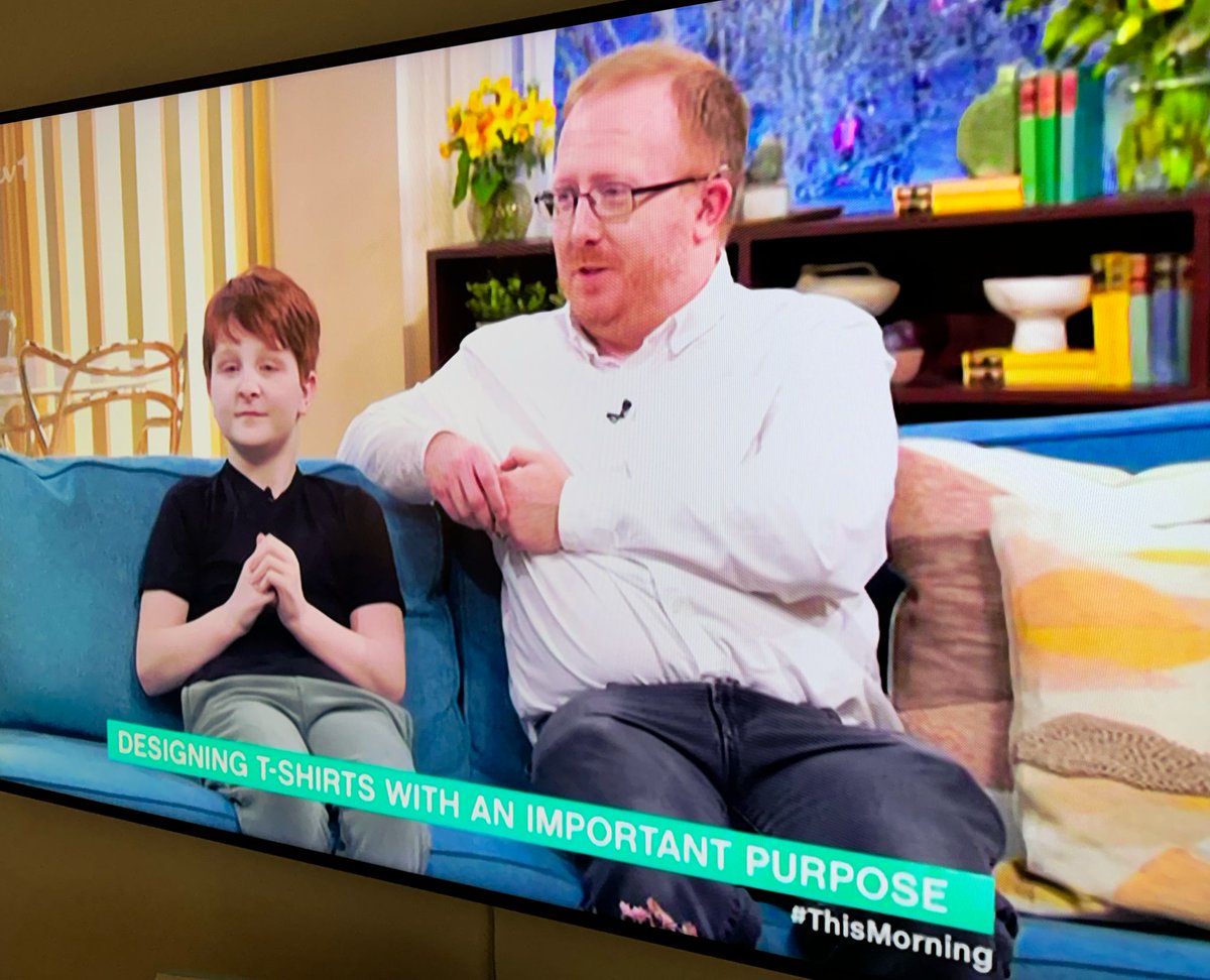 🐧 It's not every day you have a client on <a href="/thismorning/">This Morning</a>  but then Matt Palfrey &amp; son Max have a brilliant story to share.

Eleven-year-old #Derbyshire boy Max has created a t-shirt for those who experience sensitivity to certain materials, seams and labels in clothing.