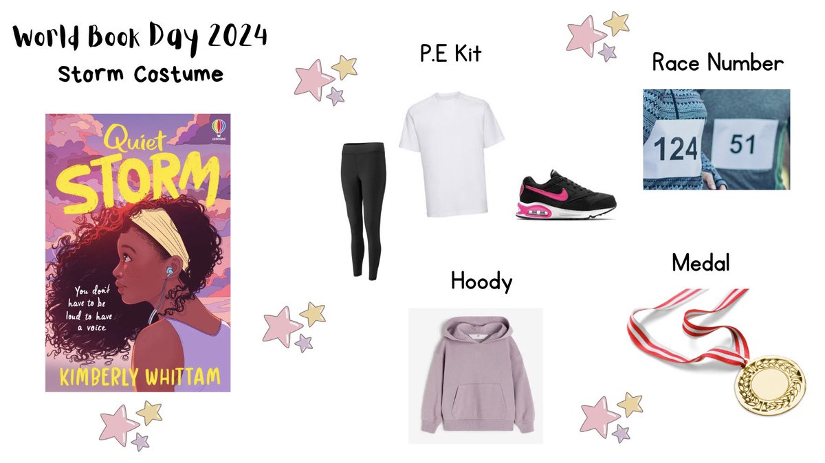 Here is how to dress like Storm for World Book Day! 📚 I’m looking forward to visiting schools next week to talk to young people about confidence, girls in sport and becoming an author! 💜👟🏅#worldbookday