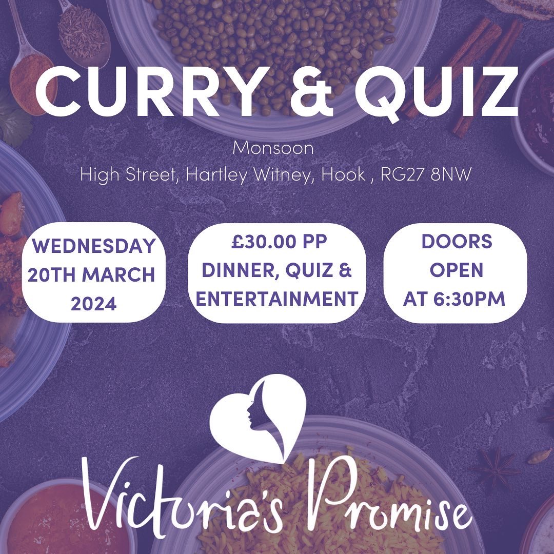 Come along for great food, live music and to help us support young women, and their families, throughout their cancer journeys 💜. Tickets available on our website : victoriaspromise.org/events X X X
