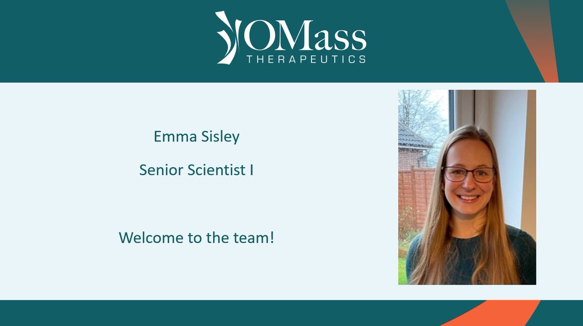 A warm welcome to Dr Emma Sisley who joins our Discovery MS team as Senior Scientist. Our team continues to expand as we enter an exciting stage of development. To learn more about OMass, visit our website: omass.com #drugdiscovery #immunology #MassSpec