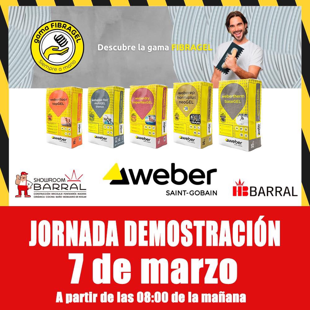 Se nos viene un mes cargadito de demostraciones y cursos. Empezamos con nuestros amigos de <a href="/SGweberES/">Saint-Gobain Weber España</a> . El 7 de marzo en nuestra sede de Coslada y el 12 de marzo en Mejorada. ¡Aprovecha los descuentos especiales y regalos de esos días! 🤪🤪