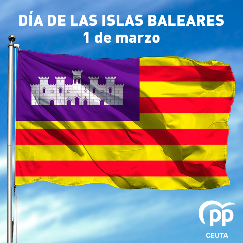 Desde nuestro paraíso entre dos mares, hacia vuestro paraíso en el Mediterráneo y en nombre de todos los ceutíes... Feliç Dia de les Illes Balears.